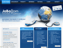 Tablet Screenshot of jabacom.cz